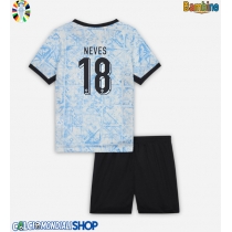 Maglie da calcio Portogallo Ruben Neves #18 Seconda Maglia Bambino Europei 2024 Manica Corta (+ Pantaloni corti)